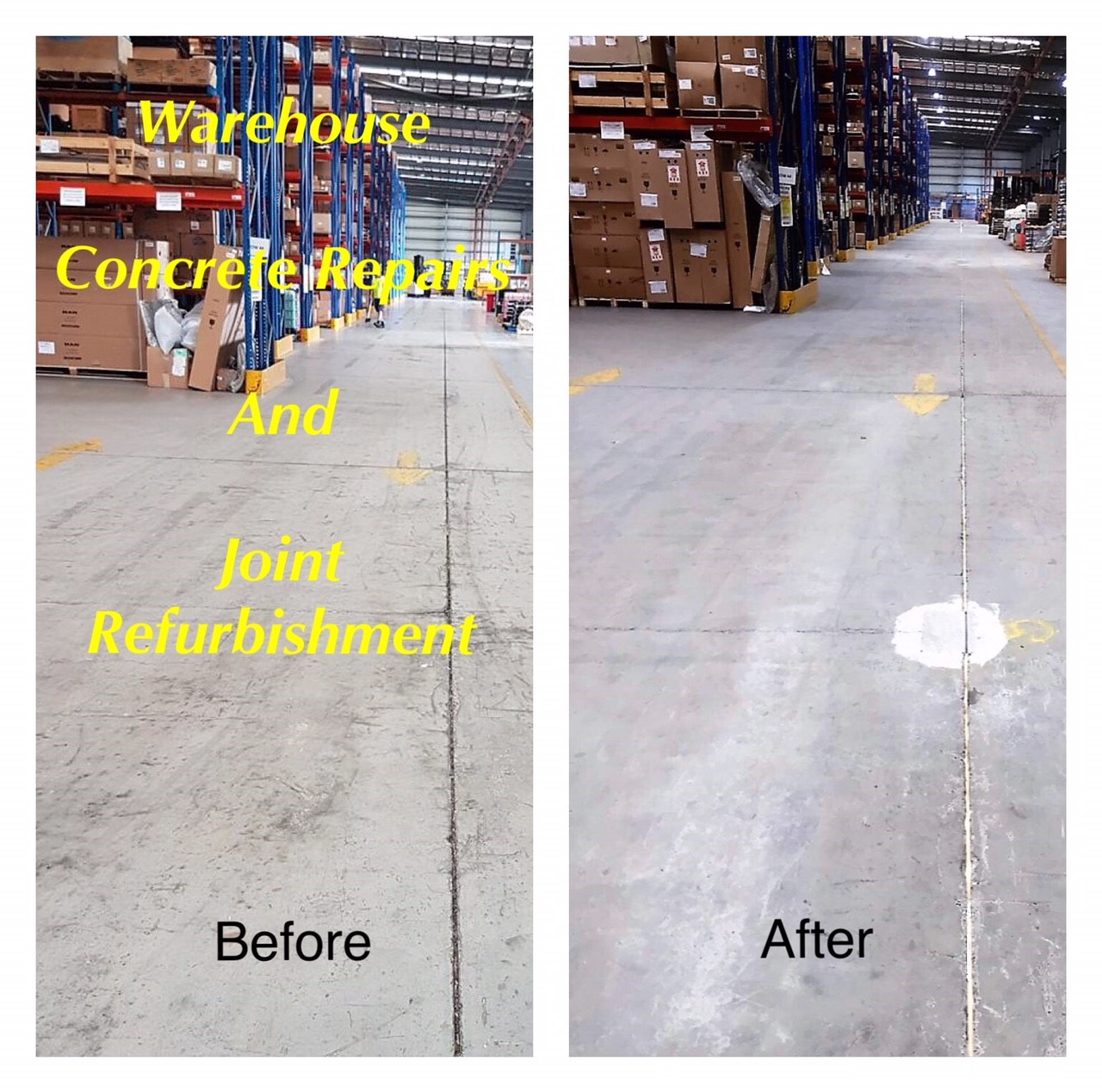 Warehouse Concrete Repairs And Joint Refurbishment - Waterstop Solutions