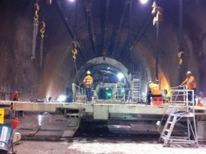 Remedial leak sealing works in Brisbane tunnel - Waterstop Solutions