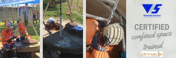 Waterstop Solutuion has Confined Space Certified Technicians to carry our remedial waterproofing and concrete repair work in spaces that is not usually designed to be spaces where people work.