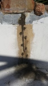 Cracked leaking concrete pool injected and plugged