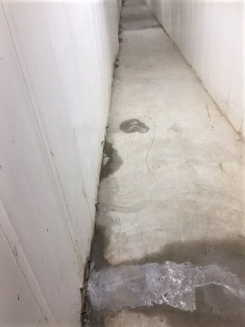 Leaking panel joints in permanent formwork system - concrete wall
