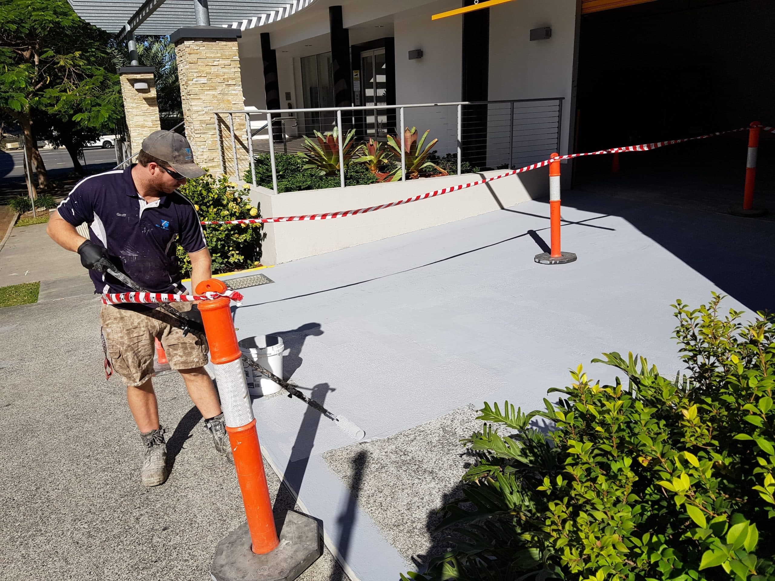 Protective trafficable safety UV stable coating - driveway and car park. Waterstop Solutions
