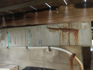 Concrete cancer spalling concrete - pool beam - Waterstop Solutions