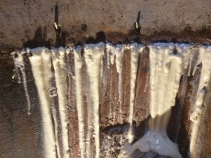 Polyurethane leaking concrete crack injection - Waterstop Solutions