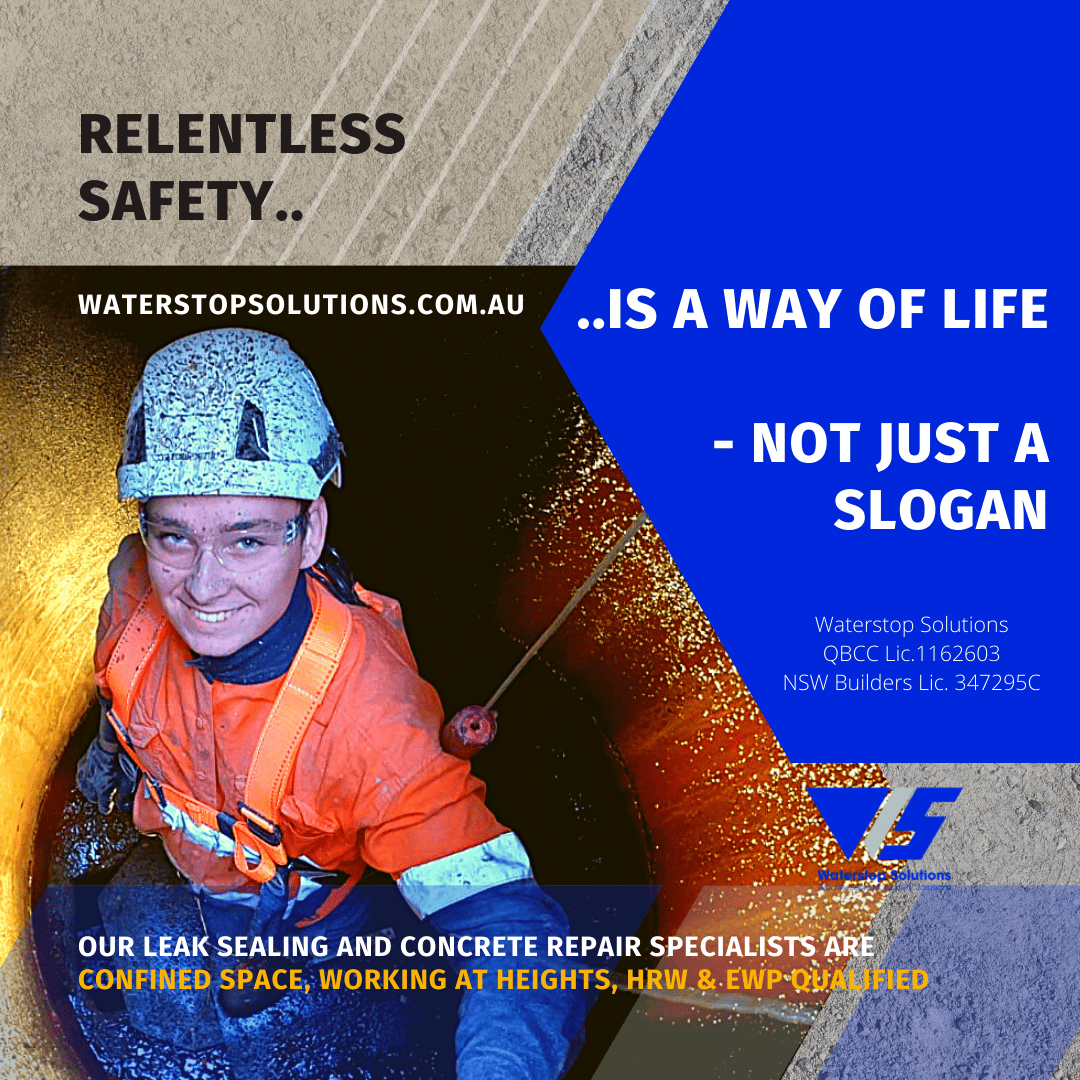Relentless Safety is a way of life not just a slogan - Waterstop Solutions