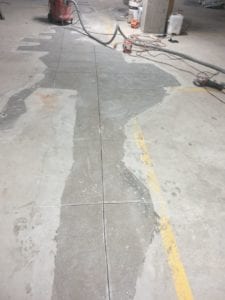 Concrete repair in basement carpark by Waterstop Solutions