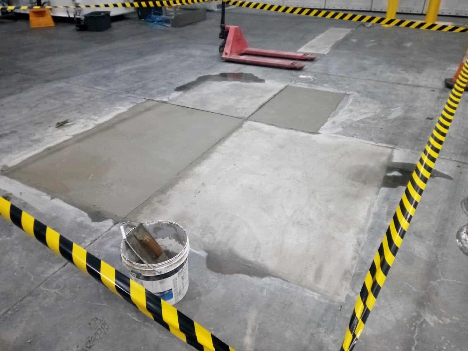 Concrete mix poured and screeded at manufacturing facility in Sydney NSW- Waterstop Solutions
