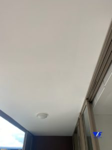 Leak sealing injection of leaking crack in balcony soffit complete and Villaboard replaced and painted - Waterstop Solutions NSW