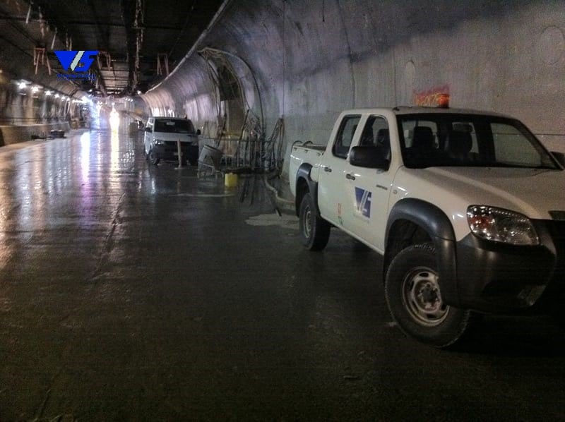 Waterstop Solutions leak sealing works in Clem7 tunnel in Brisbane