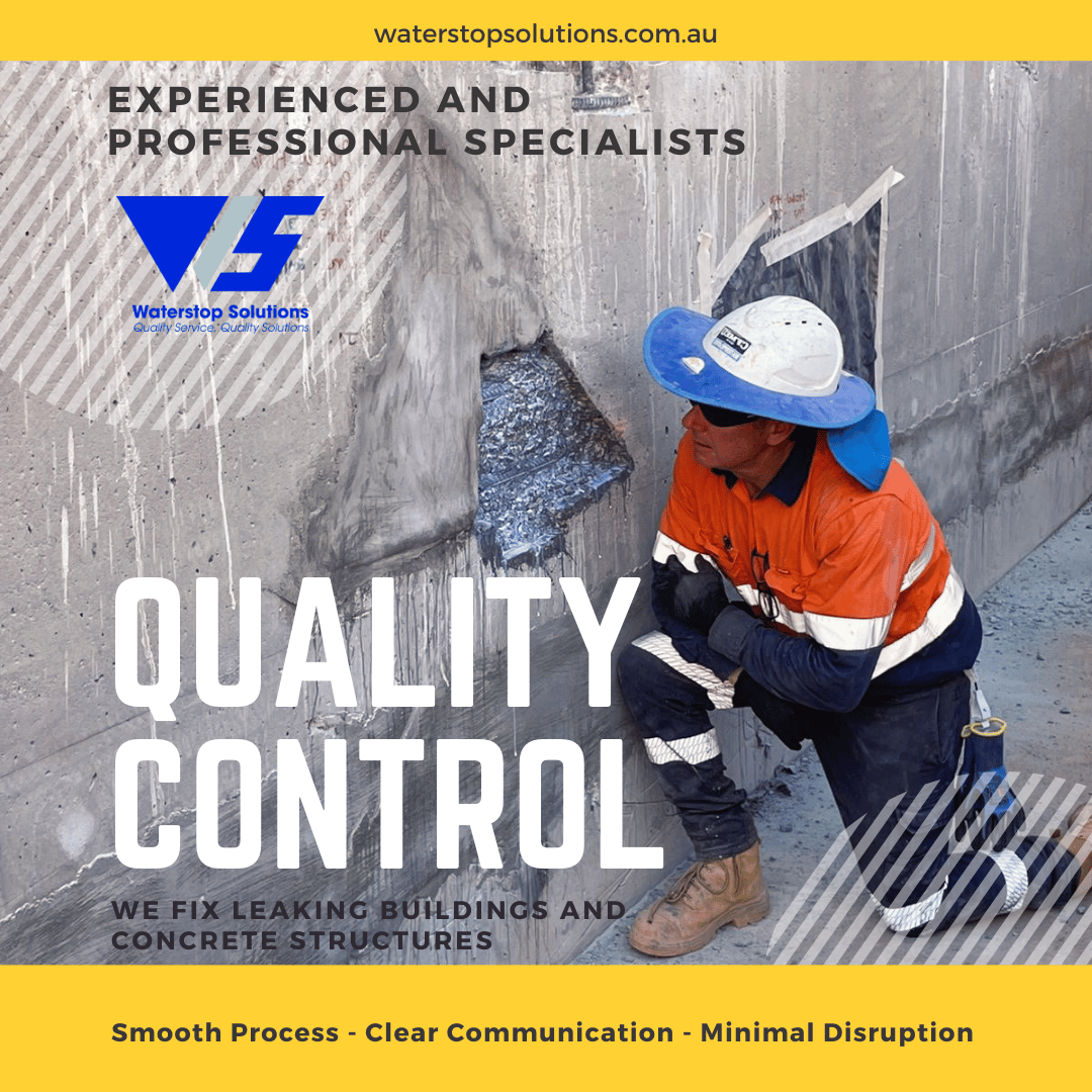 Quality control - we fix leaking buildings and concrete structures - Waterstop Solutions