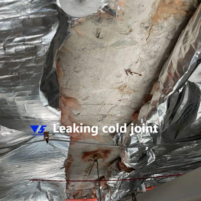 Water Ingress Solution To Leaking Cold Pour Joint In Concrete 