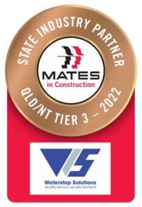 MATES in constructions Badge 2022 QLD Tier 3 Waterstop Solutions