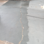 Concrete cracks at golf and country club before remedial repair by Waterstop Solutions