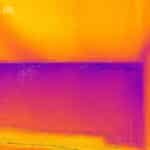 Thermography - saturation of water into the slab - Waterstop Solutions