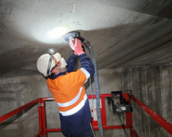 QLD Motorway bridge grinding the surface smooth after injections completed